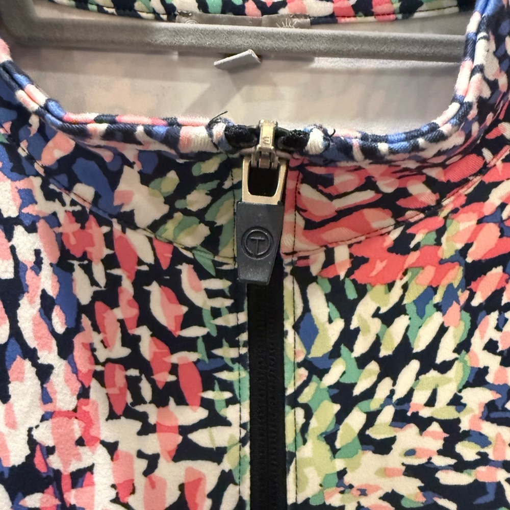 Talbots Multicolor Patterned Half Zip Sweatshirt - image 2